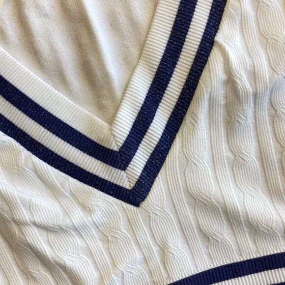 Lauren Ralph Lauren Cricket Cable-Texture Longline Bralette XL White NWT - Picture 6 of 7